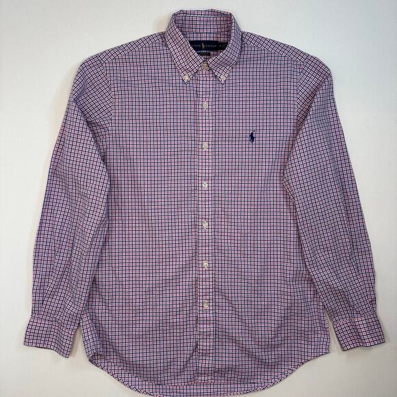 Ralph Lauren Polo Button Front Plaid Classic Fit Dress Shirt. - Picture 1 of 6